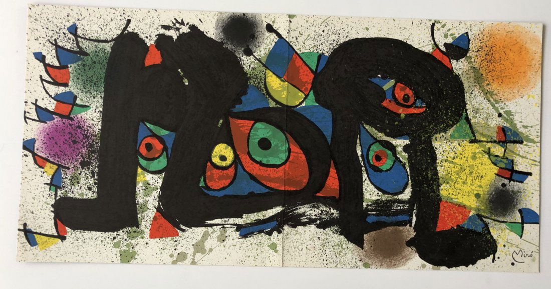 Joan Miro - Untitled Offset Lithograph (Hand Signed) (1 of 4)