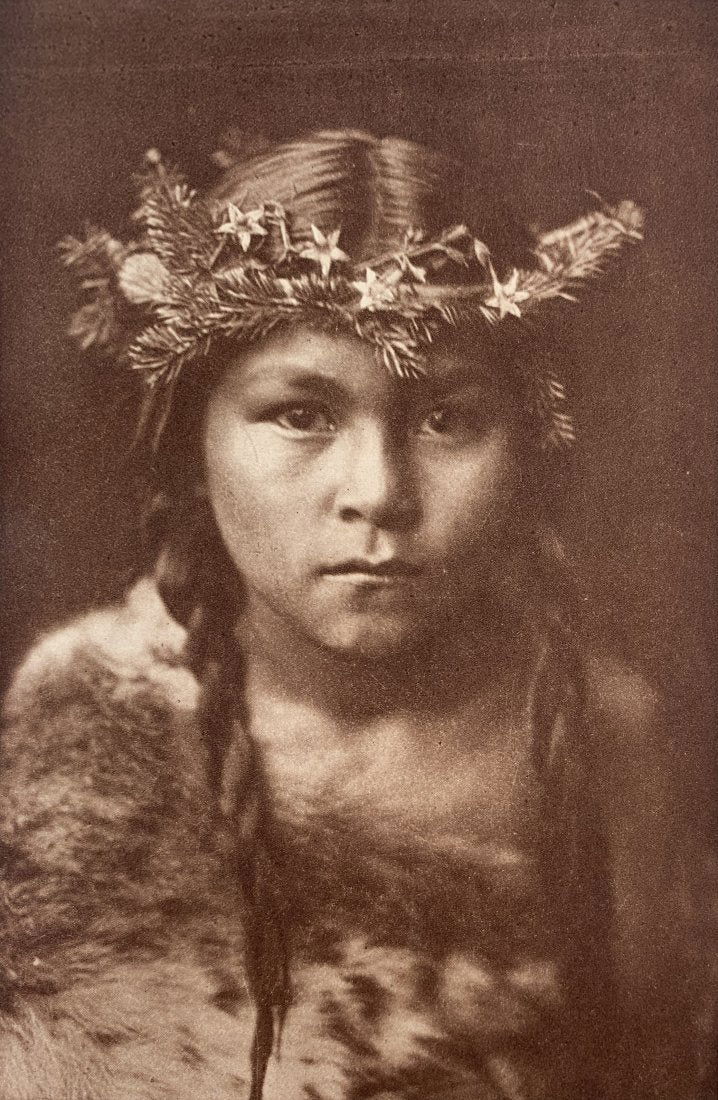 Edward Curtis - Blood Red Stars in his Crown, 1909 (1 of 1)