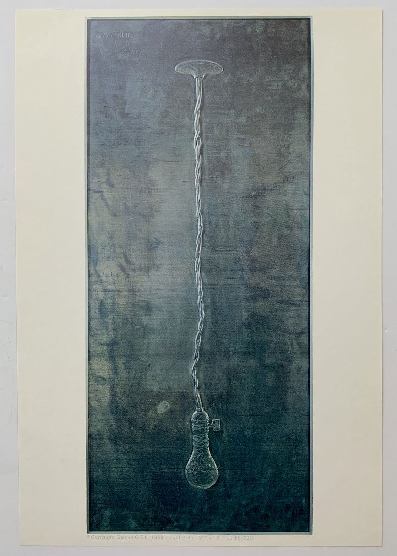 Jasper Johns - Light Bulb, 1969 (Gemini G.E.L.) (1 of 6)