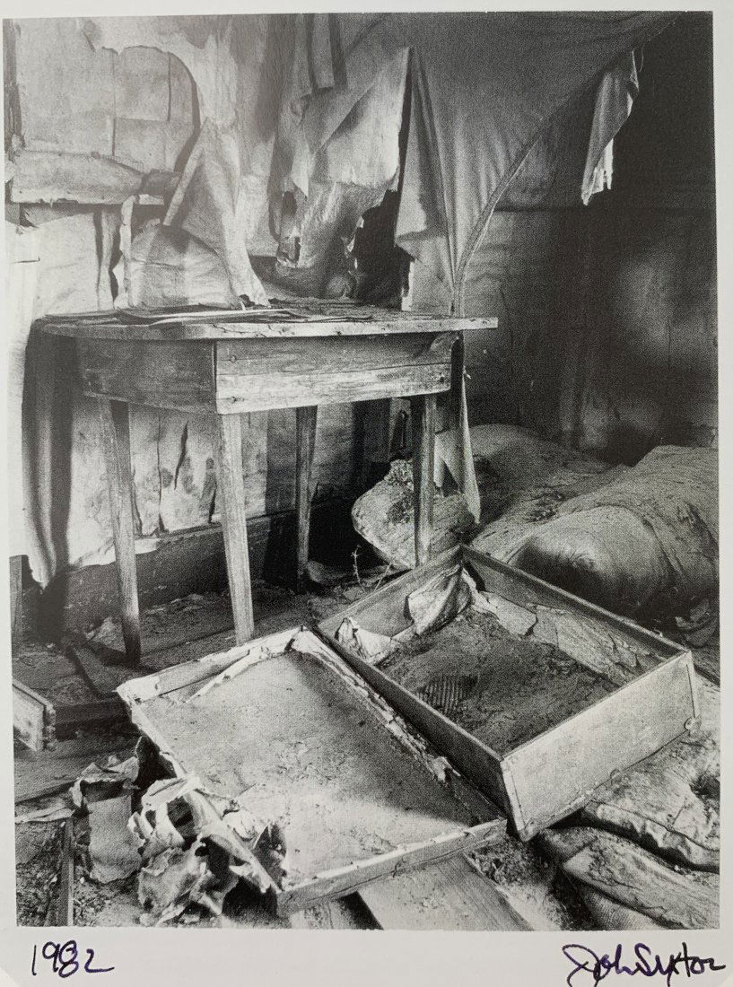 John Sexton - Interior, Benton Crossing, CA, 1982: JOHN SEXTON (B. 1953) Interior, Benton Crossing, California, 1982 Photo-litho 4 3/4" x 3 1/2"