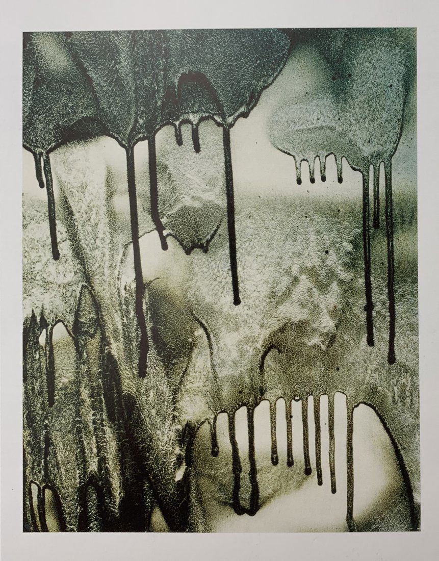 John Sexton - Defaced Window, Monterey, CA, 1982: JOHN SEXTON (B. 1953) Defaced Window, Monterey, CA, 1982 Photo-litho 4 5/8" x 3 5/8"