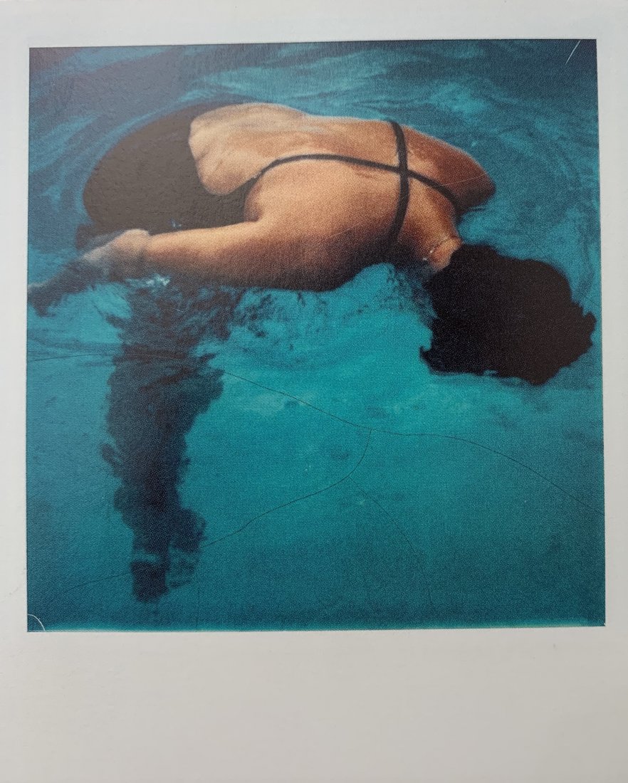 Mark Cohen - Lillian in Swimming Pool, 1976: MARK COHEN (B. 1943) Lillian in Swimming Pool, 1976 Photo-litho 3" x 3"
