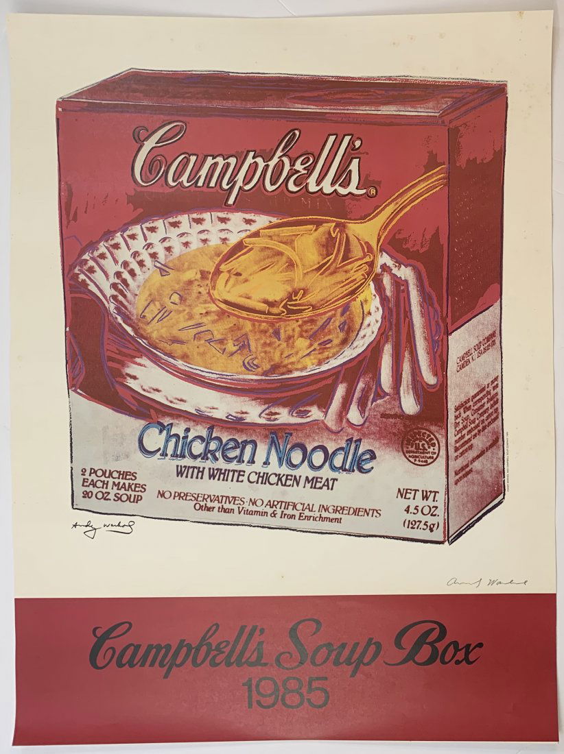 Andy Warhol - Campbells Soup Box 1985 (Hand Signed) (1 of 8)