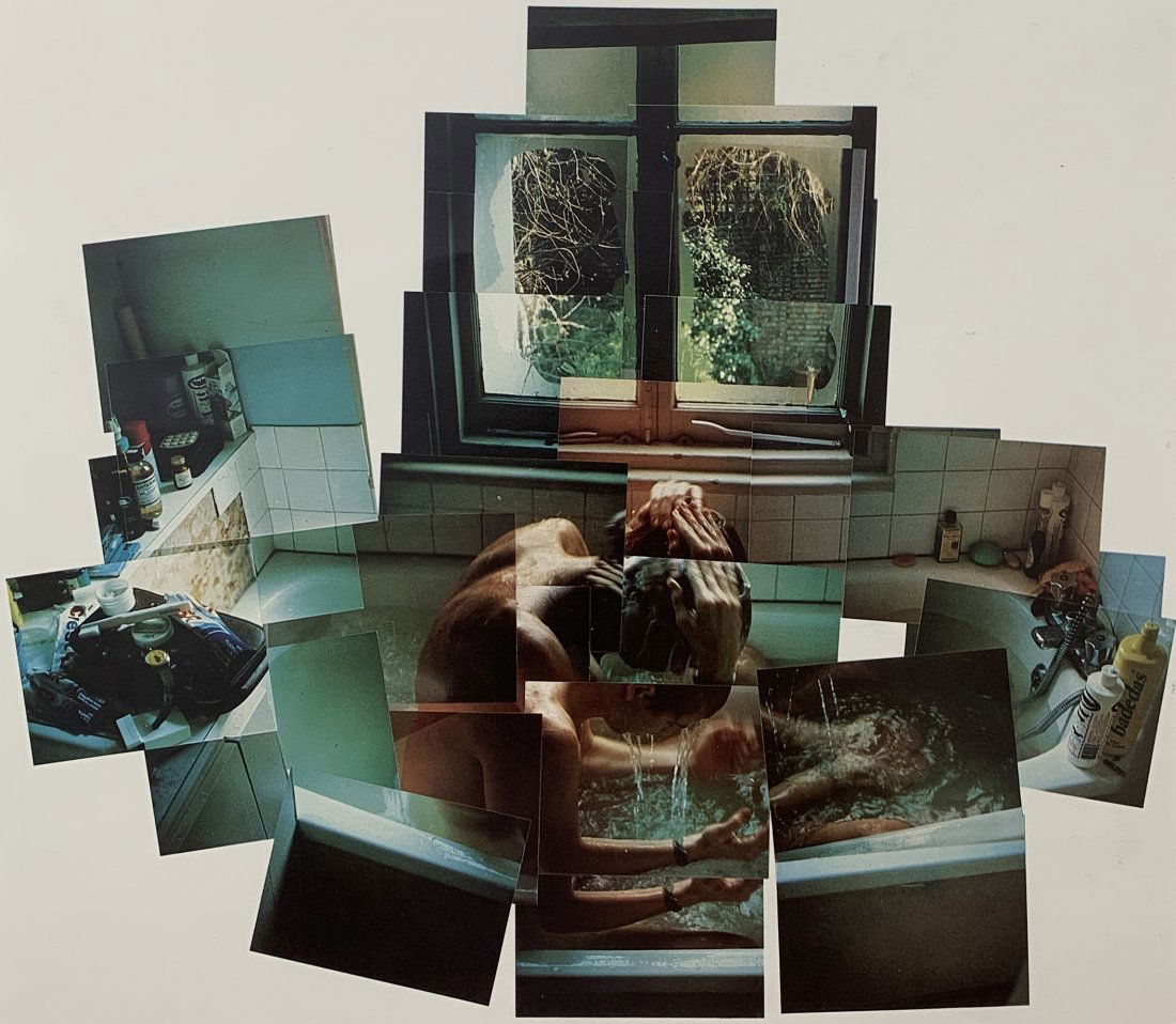 David Hockney - Ian Washing His Hair, London, 1983: DAVID HOCKNEY (B. 1937) Ian Washing His Hair, London, 1983 Photo-litho 11 5/8" x 10 5/8"