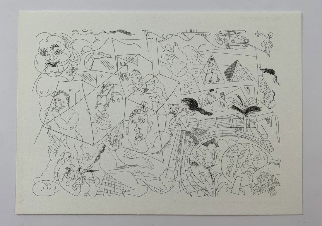 David Hockney - House Doodle (Gemini G.E.L.) 1984 (1 of 3)