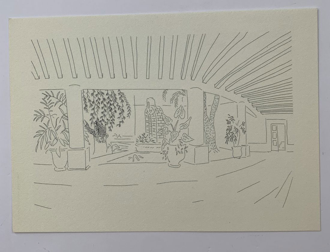 David Hockney - Mexican Hotel (Gemini G.E.L.) 1984 (1 of 3)