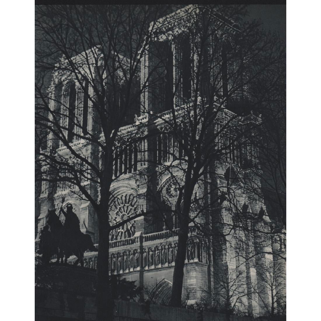 Brassai - Notre Dame La Nuit: BRASSAI (1899-1984) Notre Dame La Nuit Sheet-fed gravure 11" x 9"