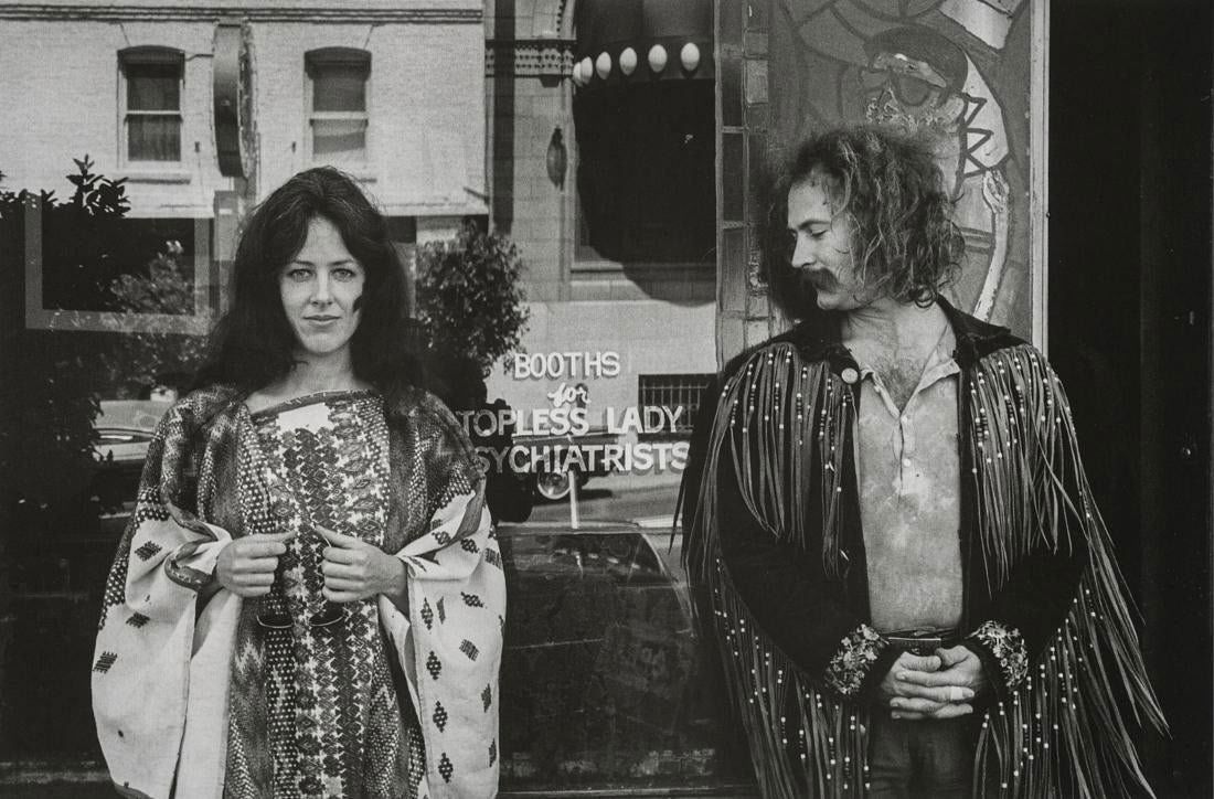 Jim Marshall - Grace Slick, David Crosby, Cafe Vesuvio (1 of 1)