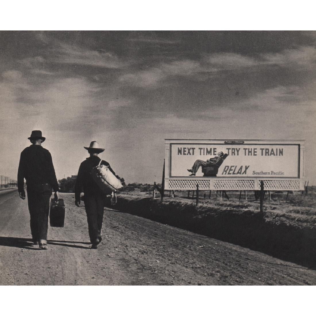 Dorothea Lange - On the Road to Los Angeles, 1937: DOROTHEA LANGE (1895-1965) On the Road to Los Angeles, 1937 Sheet-fed gravure 8" x 6"