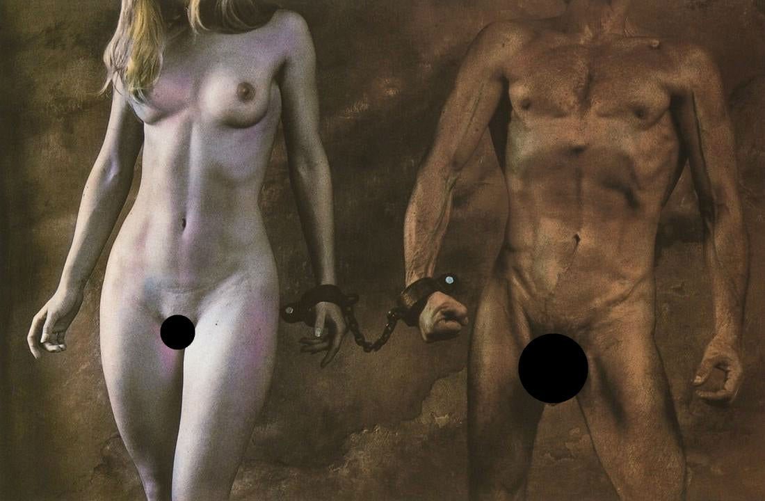 Jan Saudek -  Untitled, Cuffed Nudes (1 of 2)