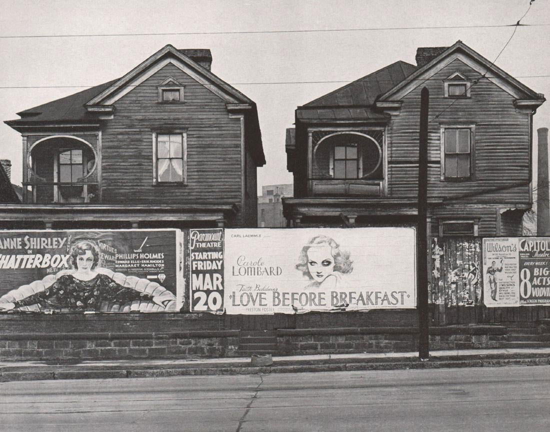 Walker Evans - Houses and Billboards, Atlanta, 1936 (1 of 1)
