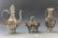 Grouping of Chinese Dragon Silverplate (Pot,Censer,etc)