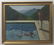 Circa 1970s California Swimming Pool Oil Painting