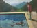 Circa 1970s California Swimming Pool Oil Painting - 2