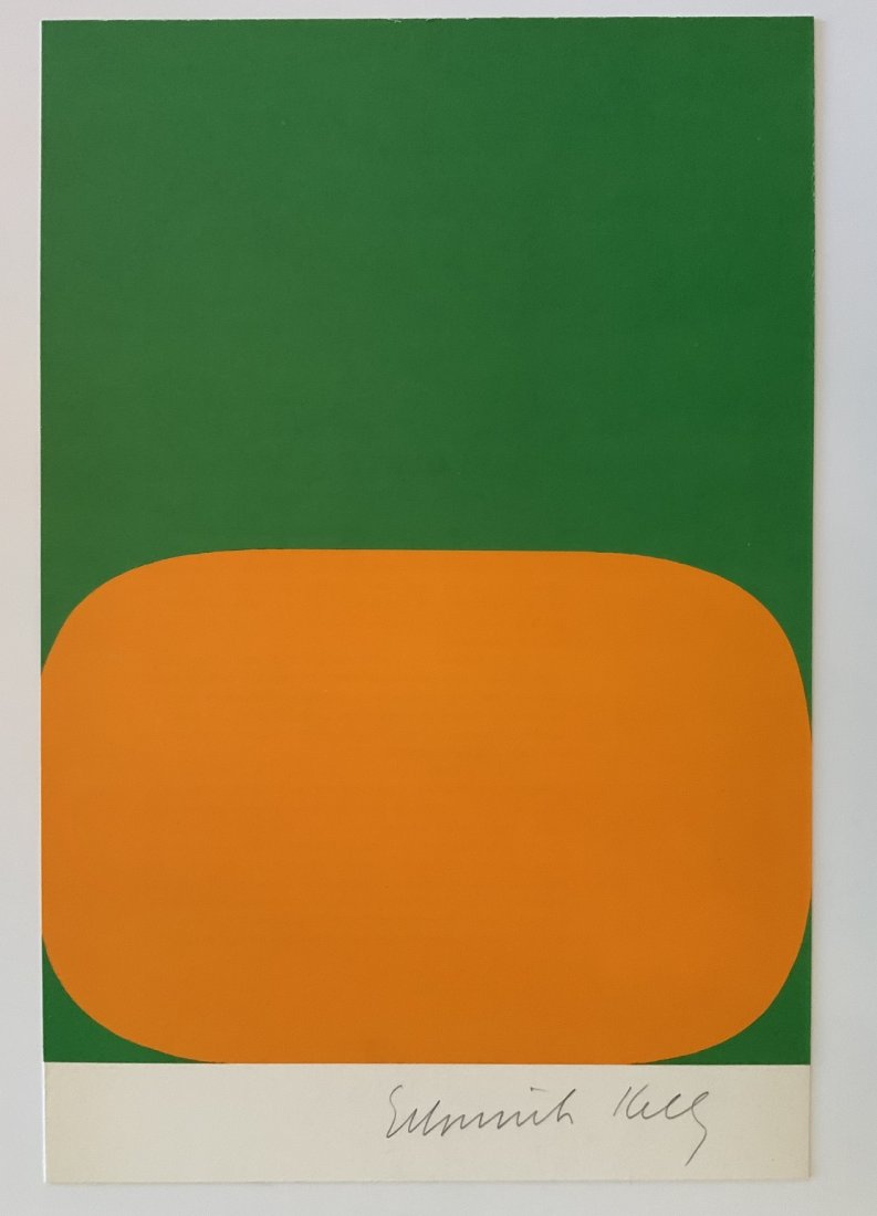 Ellsworth Kelly - Orange & Green 1966 Litho Hand Signed (1 of 2)