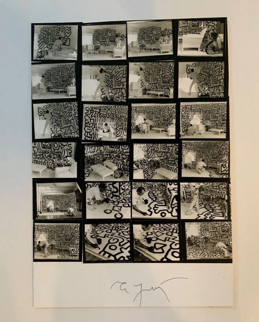 Annie Leibovitz - Keith Haring, Hand Signed Photo-Litho (1 of 1)