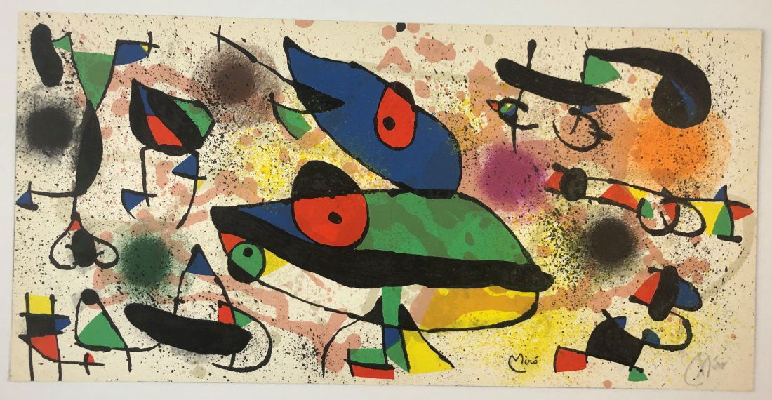 Joan Miro - Untitled, Lithograph (Hand Signed) (1 of 2)