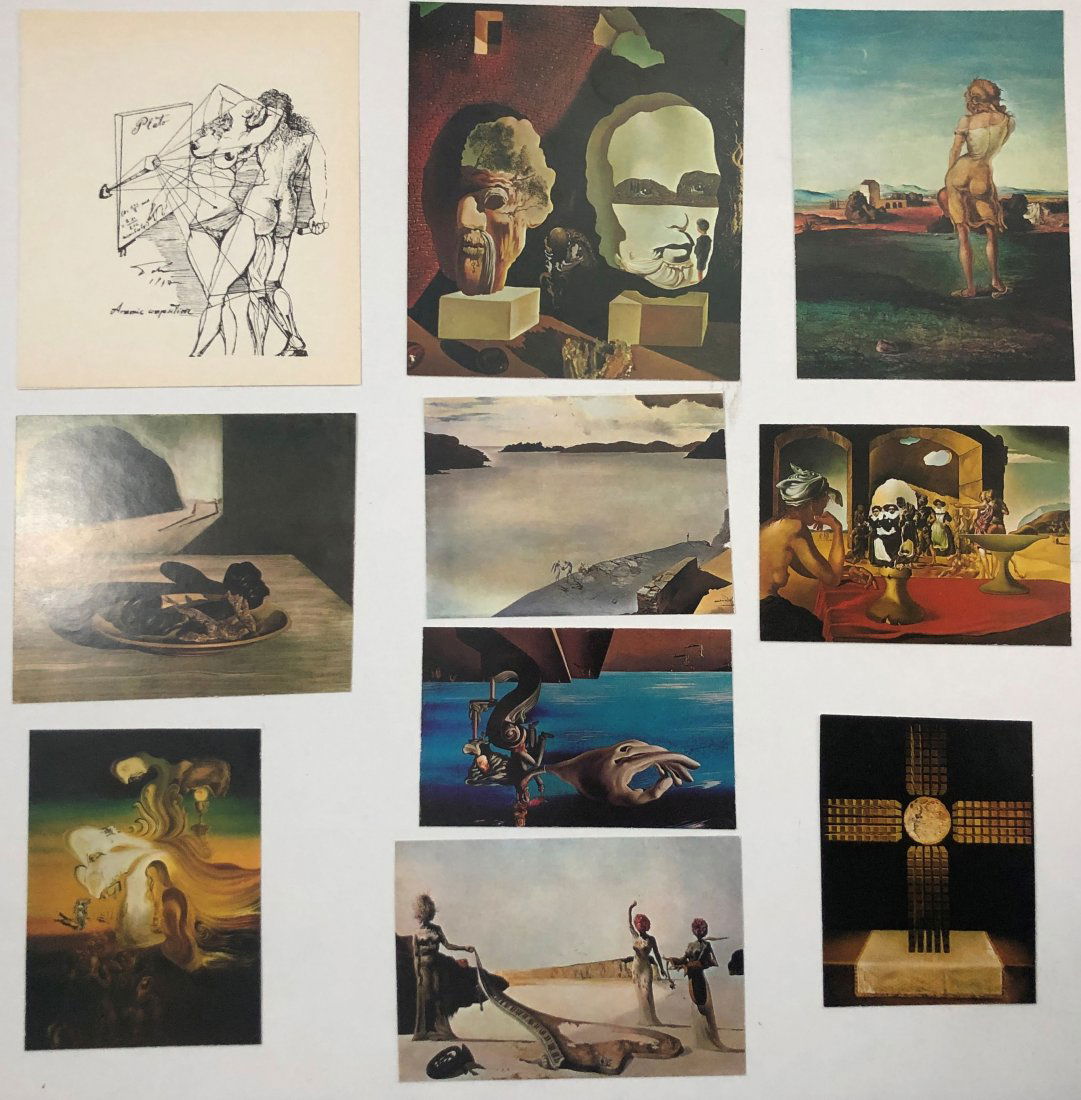 Grouping of 10 Salvador Dali Colored Prints (1 of 1)