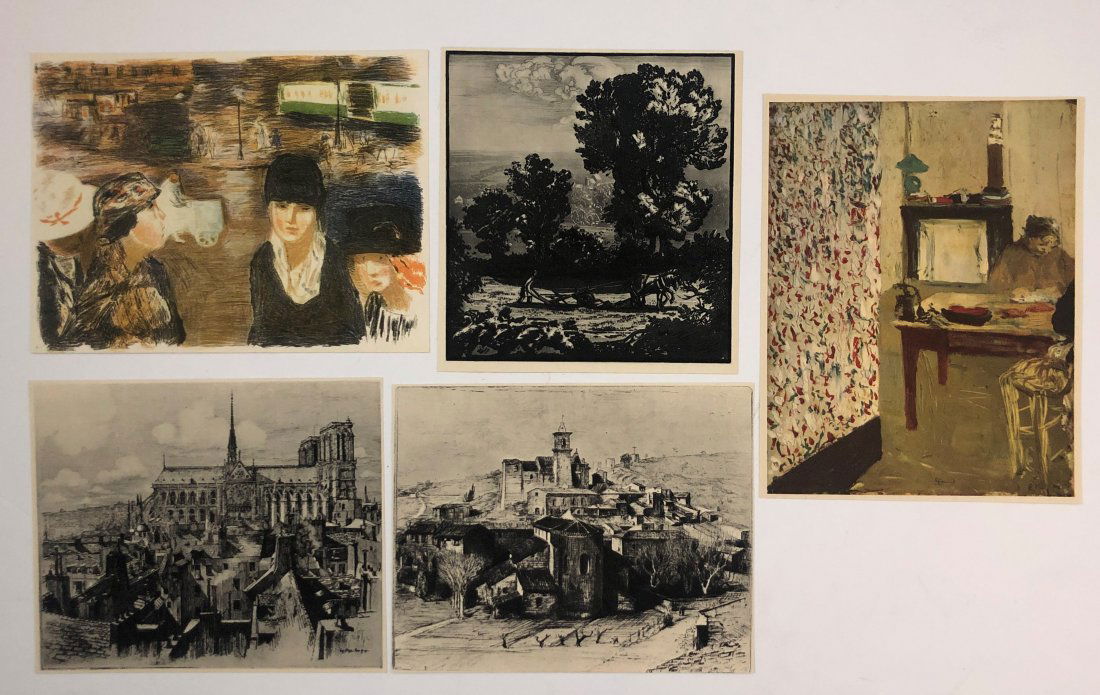 Grouping of 5 French Master Engravings (1 of 1)