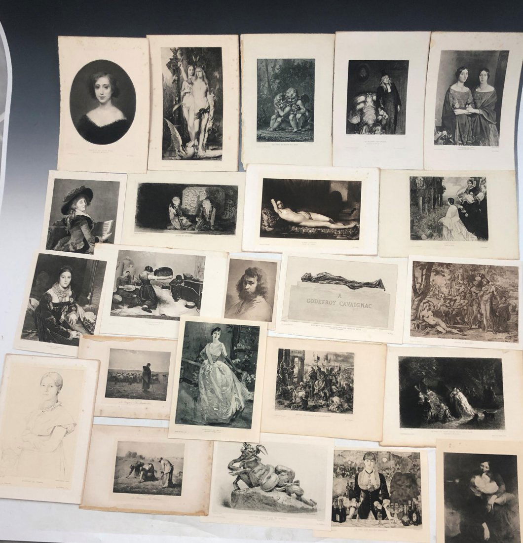 Grouping of 23 Antique European Masters Engravings (1 of 5)