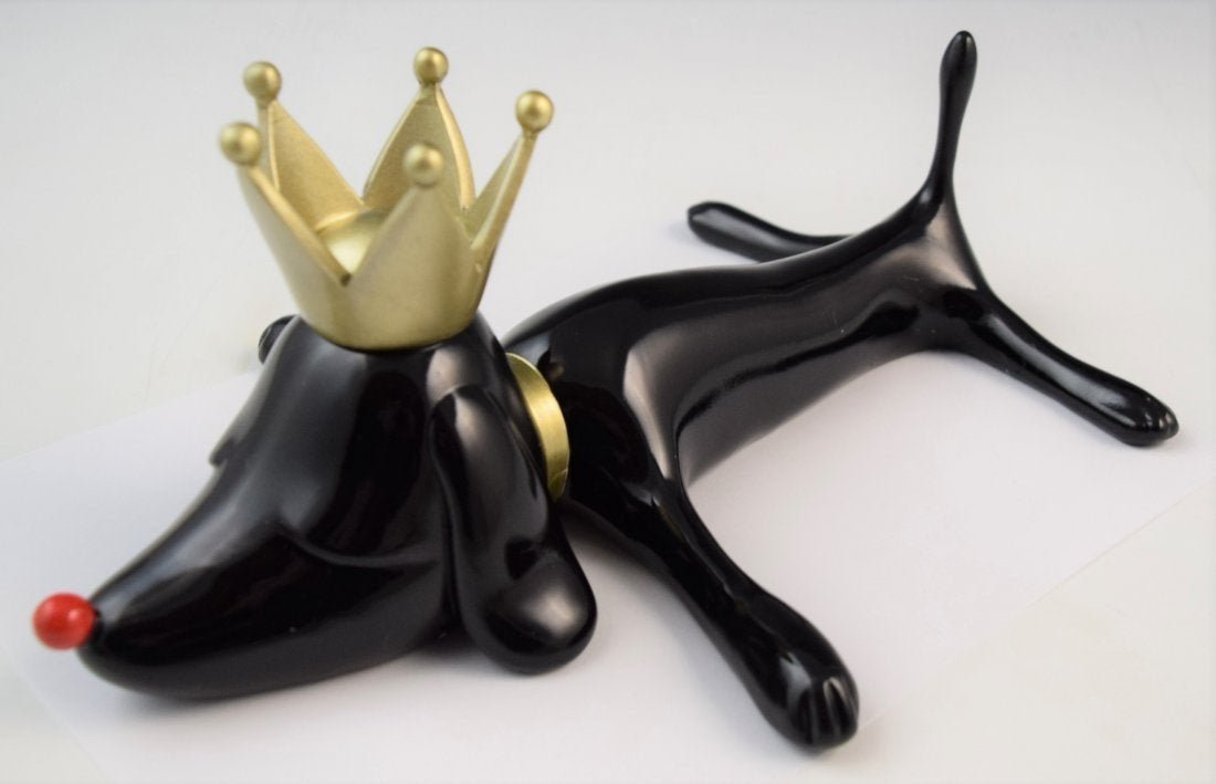 Yoshitomo Nara - Resin Dog Sculpture (Black) (1 of 8)