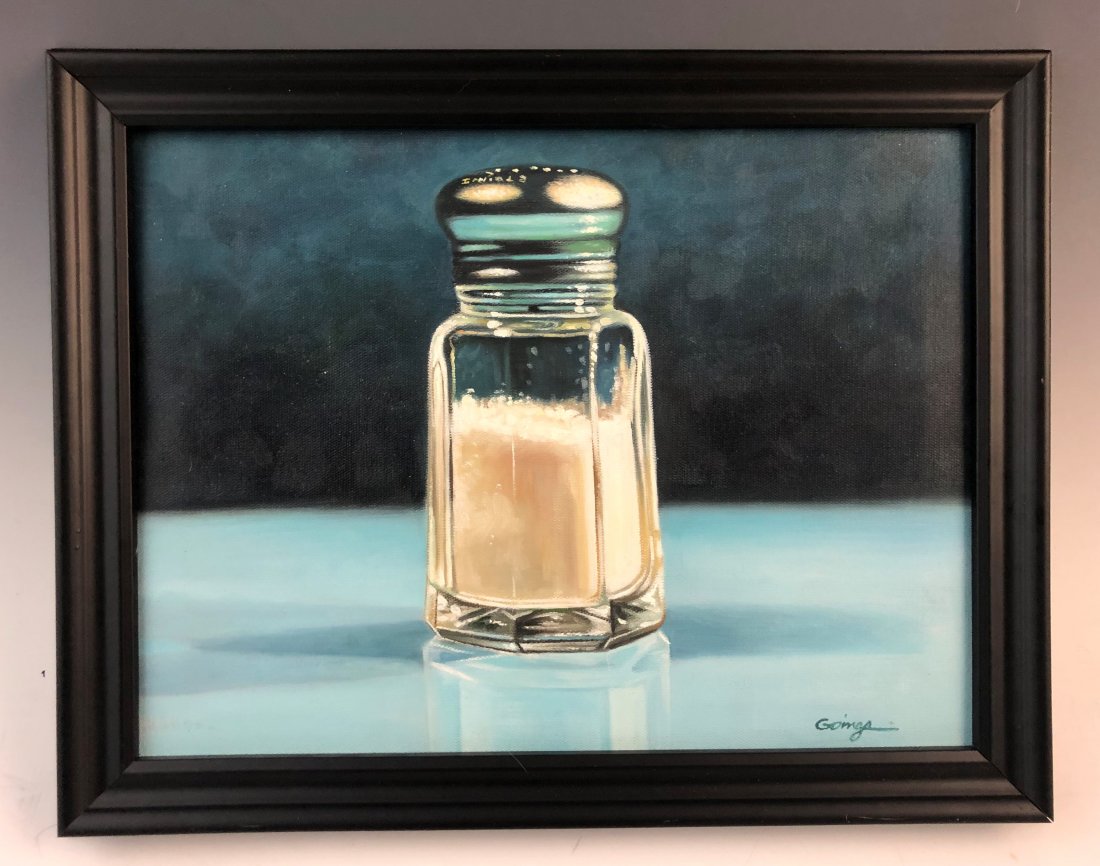 Ralph Goings - Oil on Canvas, Salt Shaker, c.2000-2001 (1 of 6)