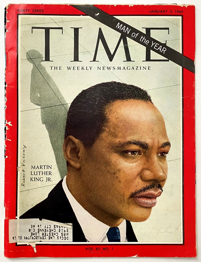 Martin Luther King Jr. Hand Signed Time Magazine 1964 (1 of 3)