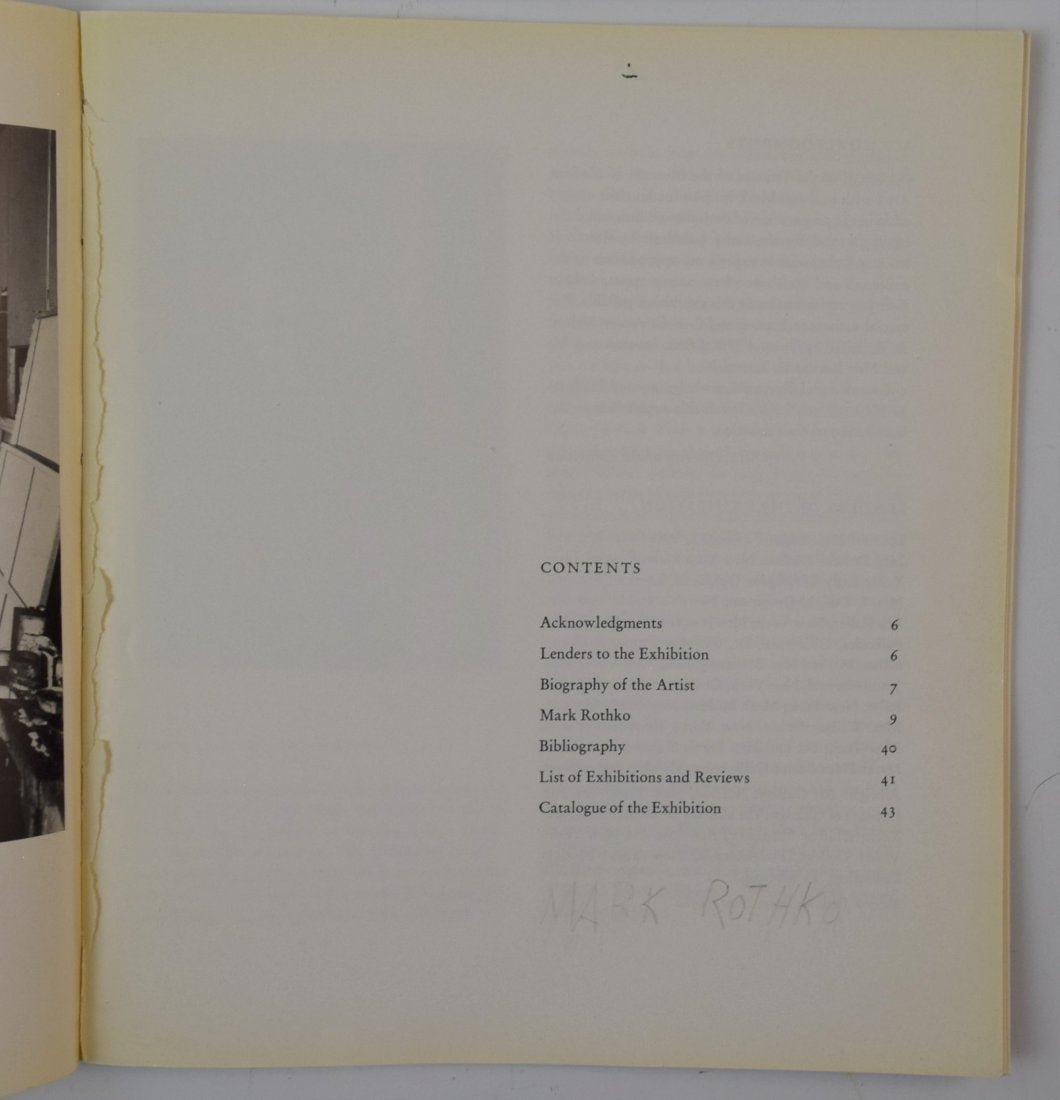Mark Rothko - MoMa Exhibition Book (Signed) (1 of 3)