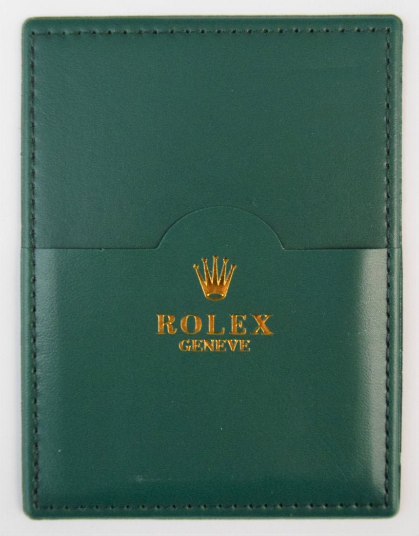 Rolex Geneve Green Leather Card Holder (1 of 3)