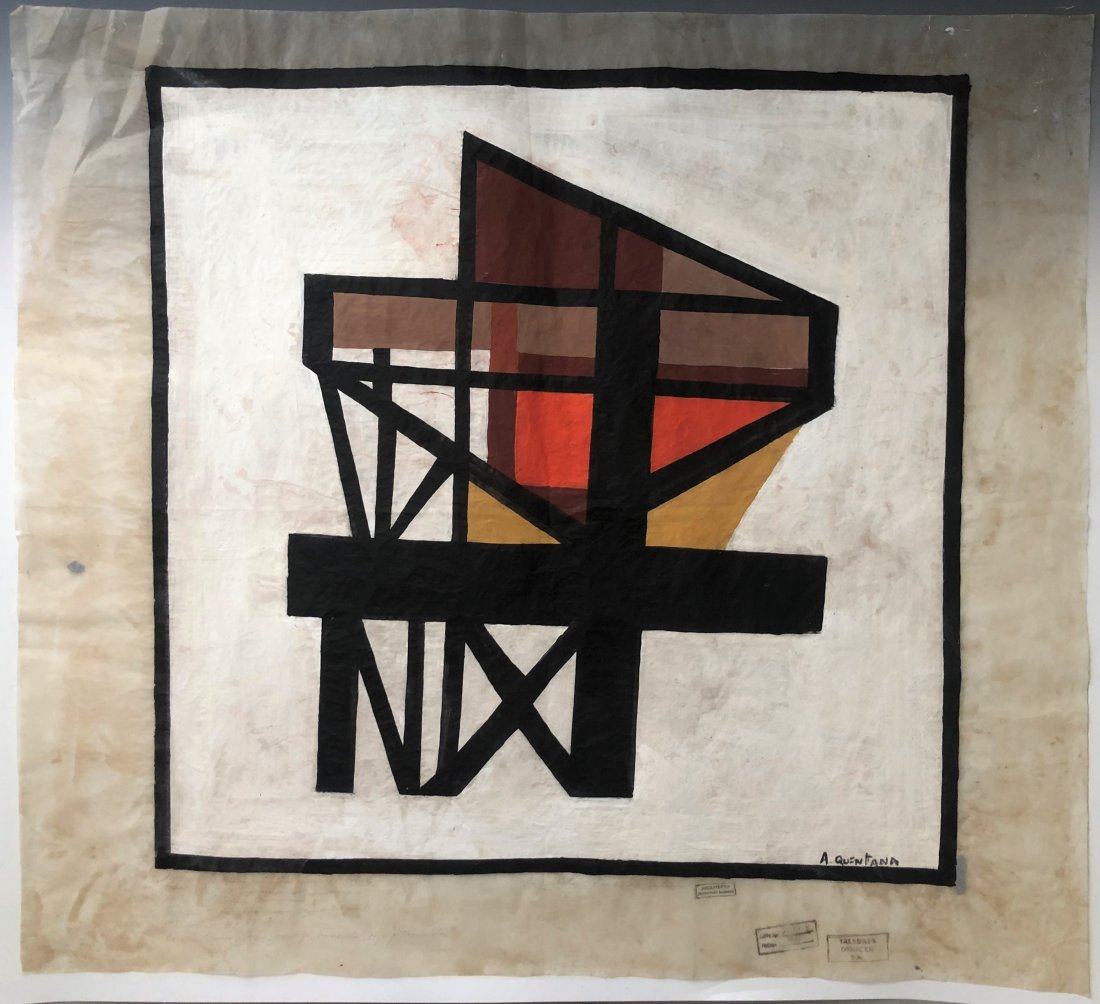 Antonio Quintana - Acrylic, La Rampa Project c. 1963 (1 of 7)