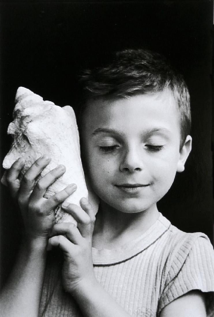 Edouard Boubat - Remy listening the sea. Paris, 1995 (1 of 1)
