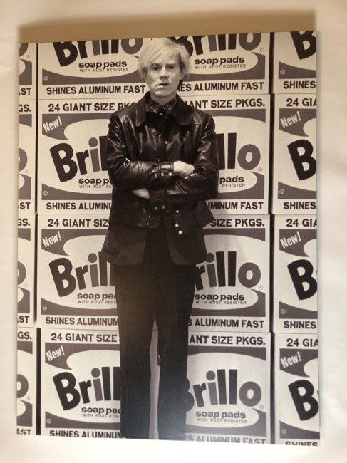Print on Canvas of Andy Warhol with Brillo Boxes (1 of 3)