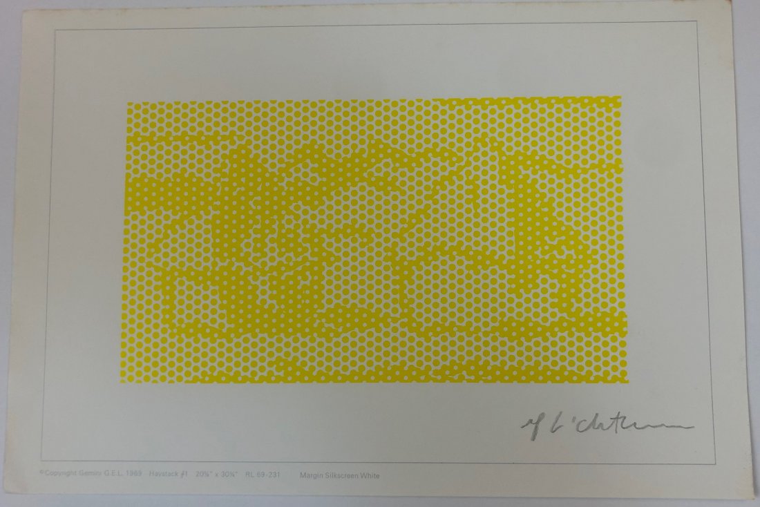 Roy Lichtenstein - Haystack #1 Signed (Gemini G.E.L.) (1 of 3)