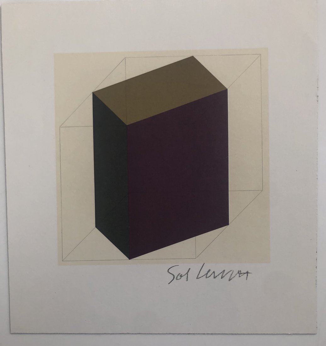 Sol Lewitt - Untitled, Geometric Figure (Pencil Signed) (1 of 4)