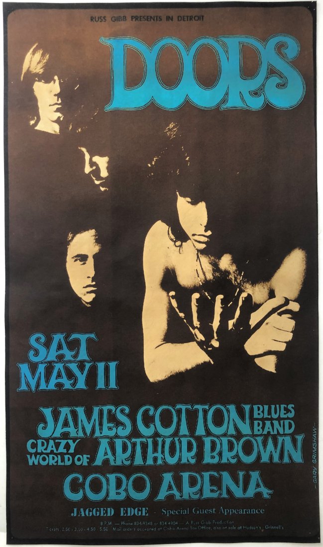 Doors Cabo Arena Gary Grimshaw Concert Poster (1 of 1)