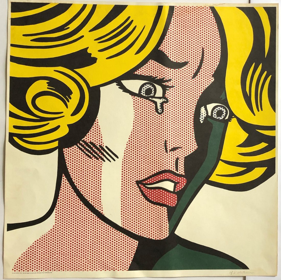 Roy Lichtenstein - Frightened Girl, 1964 Hand Signed (1 of 5)