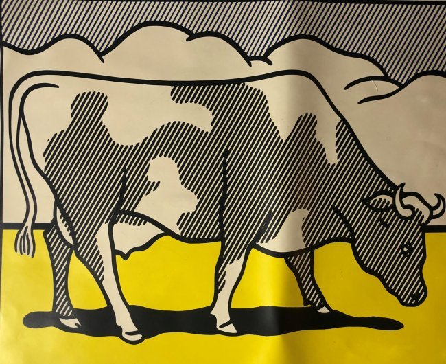 Roy Lichtenstein - Cow Going Abstract (Hand Signed) (1 of 5)