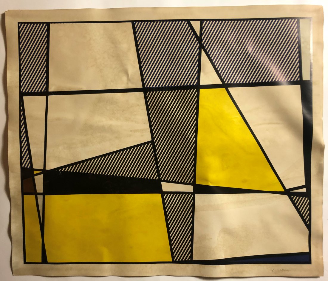 Roy Lichtenstein - Cow Going Abstract (Hand Signed) (1 of 8)