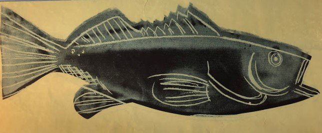 Andy Warhol - Fish, 1983, Colored Print (1 of 2)