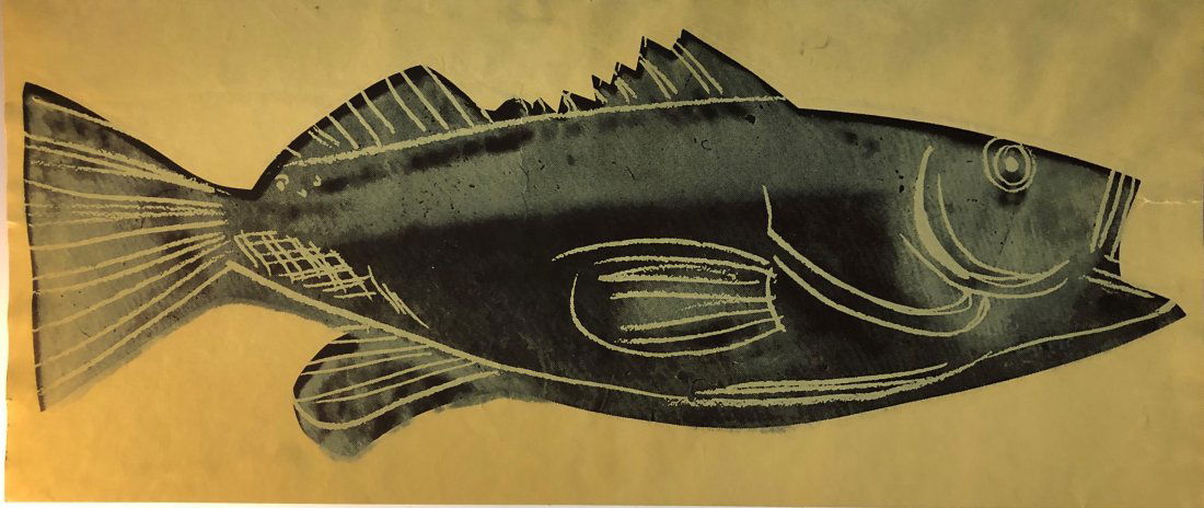 Andy Warhol - Fish, 1983, Colored Print (1 of 2)
