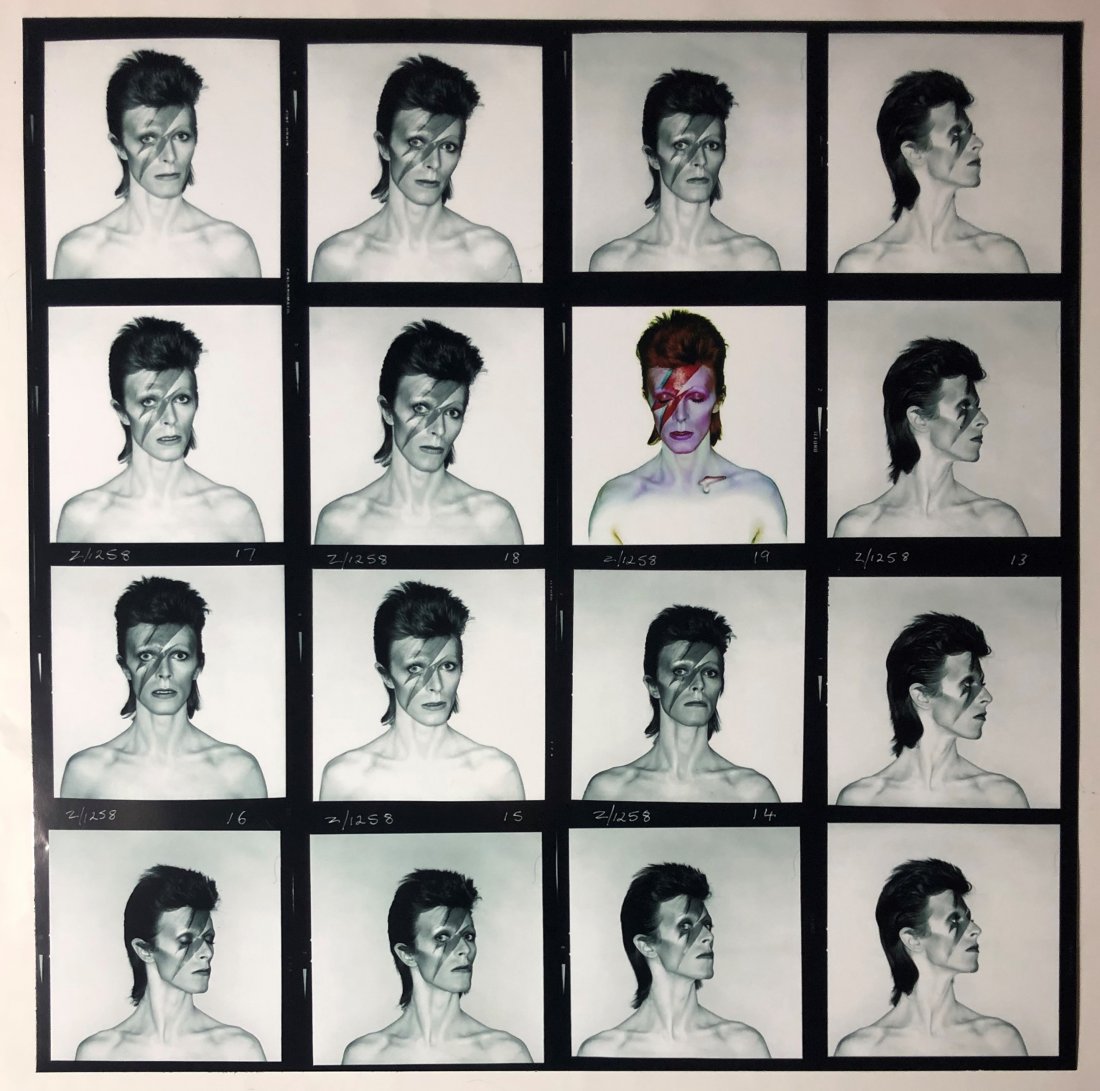 David Bowie Large Photograph (Contact Sheet) (1 of 5)