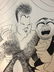 Al Hirschfeld - Ethel Merman & Ernest Borgnine - 3