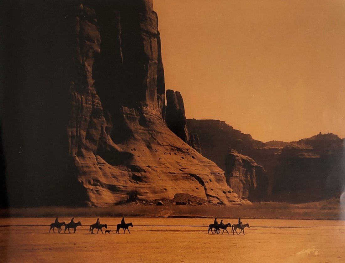 Edward Curtis - Canon de Chelly - Navaho, Goldtone (1 of 1)