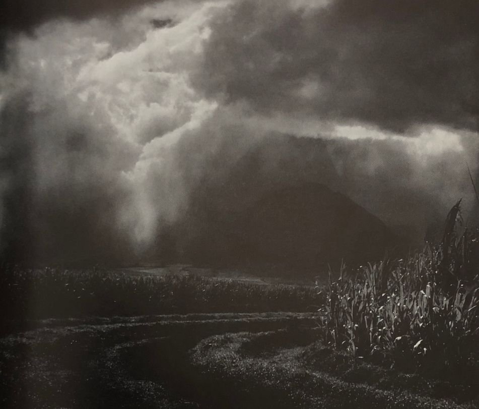 Ansel Adams - Rain clouds over sugar cane fields, Maui (1 of 1)