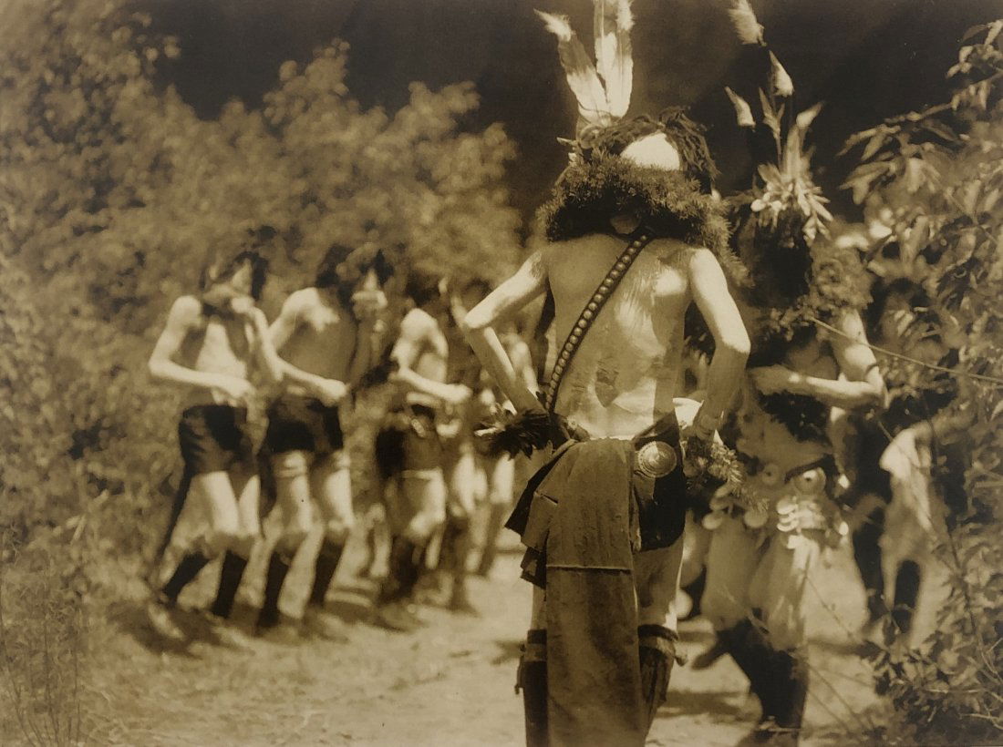 Edward Curtis - Navajo, Yeibichei dance, 1906 (1 of 1)