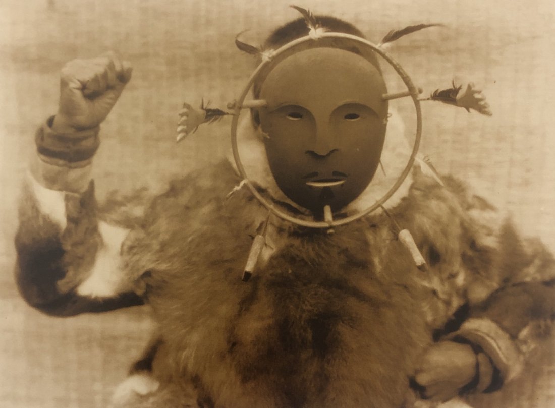 Edward Curtis - Head & Shoulder Portrait, Eskimo, 1929 (1 of 1)