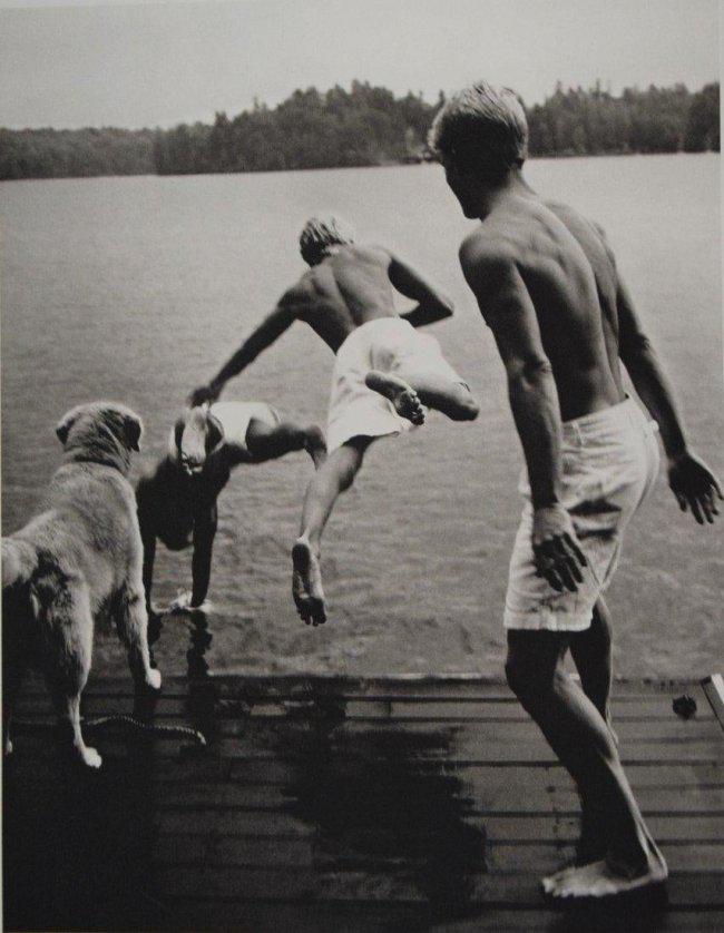 Bruce Weber - Garth, Chris, Hoyt and Rowdy: BRUCE WEBER (b. 1946) Garth, Chris, Hoyt and Rowdy Sheet-fed gravure c. 1989 Printed in Spain 11" x 8 3/4"