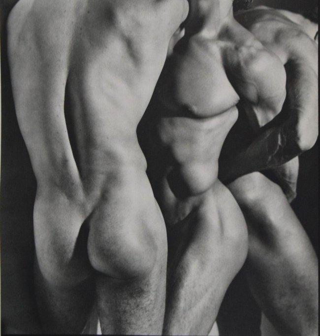 Herb Ritts - Threu Male Torsos , LA , 1986: HERB RITTS (1952-2002) Herb Ritts - Threu Male Torsos , LA , 1986 Sheet fed gravure C. 1986 Printed in Japan 14" x 11"