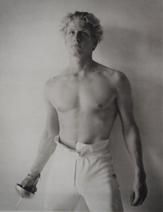Bruce Weber - Mike Storm, Modern Pentathem, 1983: BRUCE WEBER (b. 1946) Mike Storm, Modern Pentathem, 1983 Sheet-fed gravure c. 1989 Printed in Spain 11" x 8 1/2"