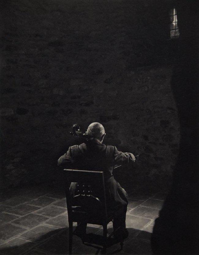 Yousuf Karsh - Pablo Casals: YOUSUF KARSH (1908-2002) Pablo Casals Sheet-fed Gravure, c. 1970's 12" x 9"